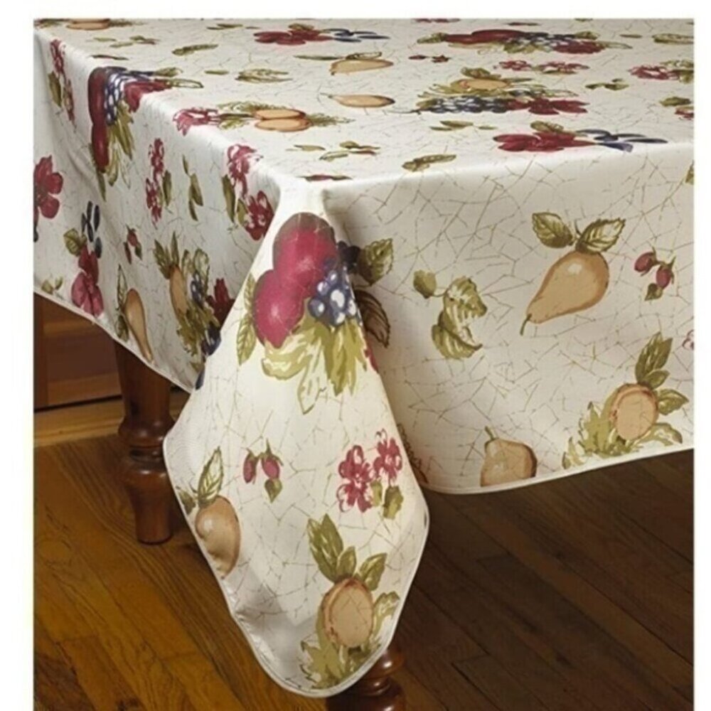 60” Round European Vintage Tablecloth